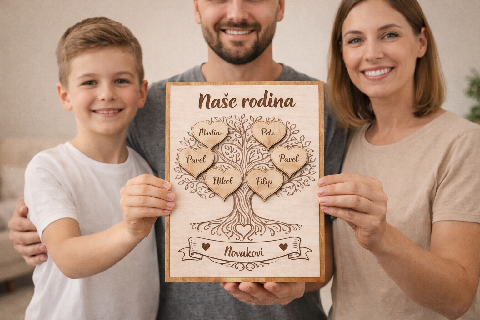 Dětský pokoj s dřevěným obrazem